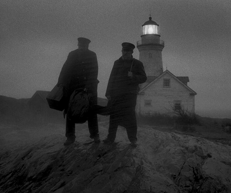 Robert Pattinson and Willem Dafoe star in "The Lighthouse."