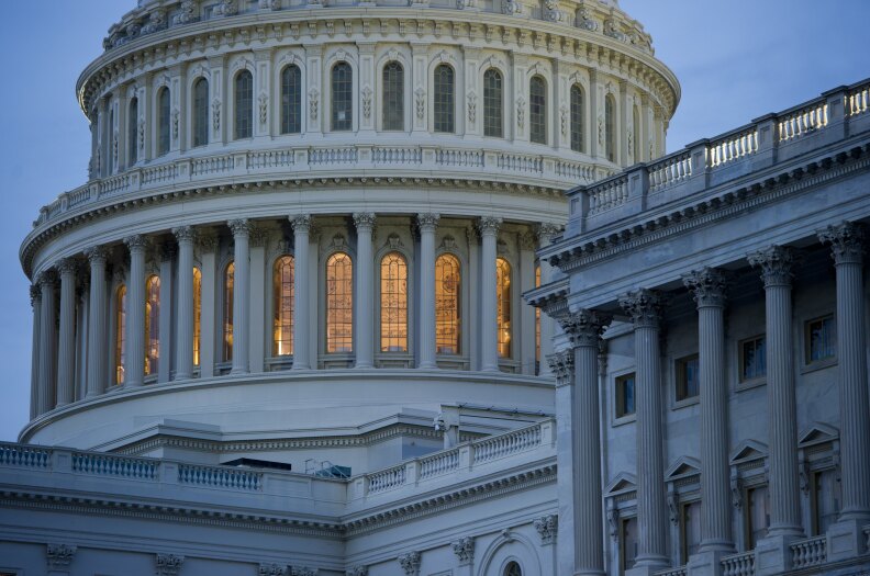 The U.S. Capitol is seen at sunset in Washington, D.C., Sept. 25, 2013.
