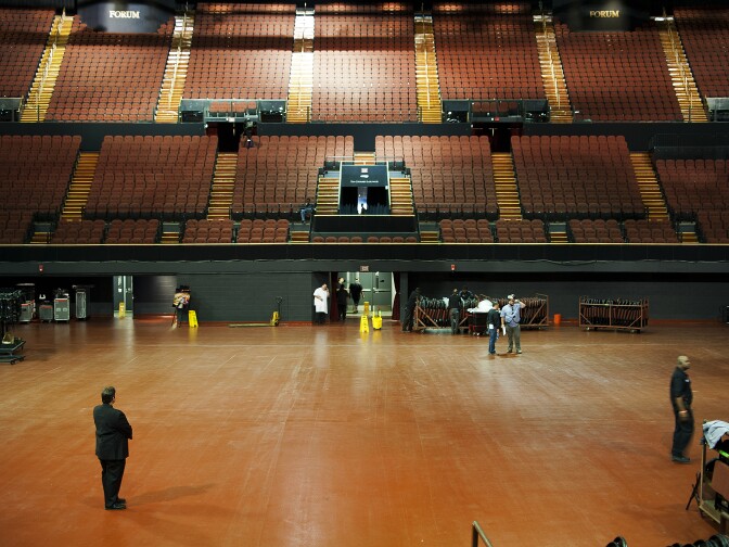 After months of $100 million-dollar renovations by the Madison Square Garden Company, The Forum in Inglewood will re-open on Wednesday with a performance by the Eagles.