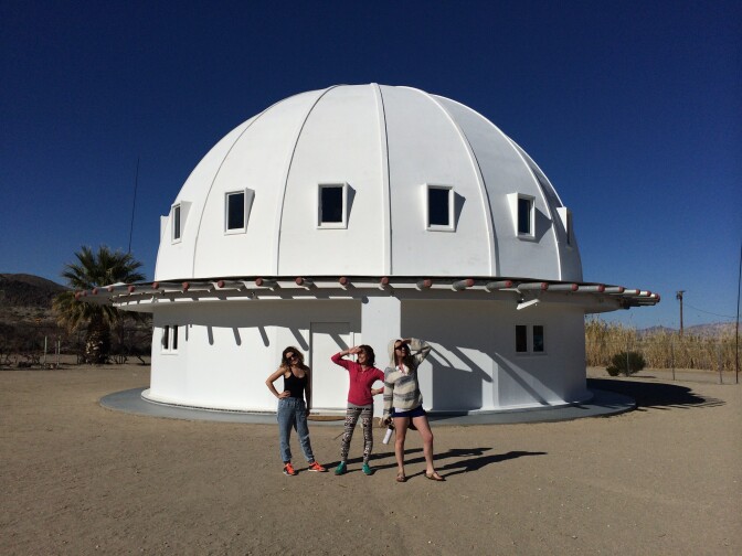 Check out the Integratron, a dome in the middle of the desert.