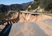 Highway 330 in San Bernardino was closed indefinitely after a section of road gave out.