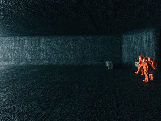 A scene from "Arrival" starring Amy Adams and Jeremy Renner.