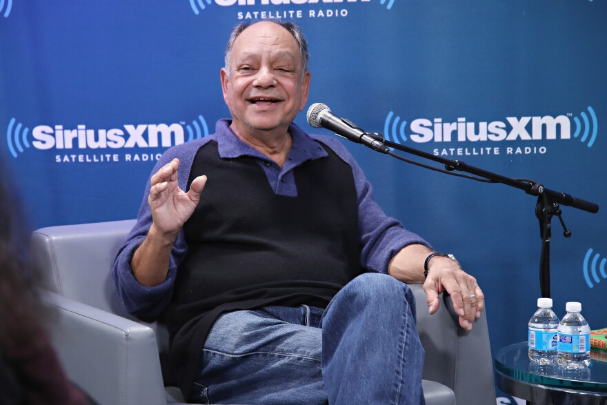 NEW YORK, NY - MARCH 15:  Cheech Marin discusses his new memoir at the SiriusXM "Town Hall" series with host Ron Bennington at SiriusXM Studios on March 15, 2017 in New York City.  (Photo by Cindy Ord/Getty Images for SiriusXM)