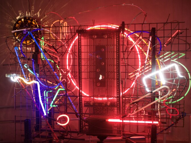 "Tannenbaum" by Richard Ankrom is among the noisiest pieces in the Museum