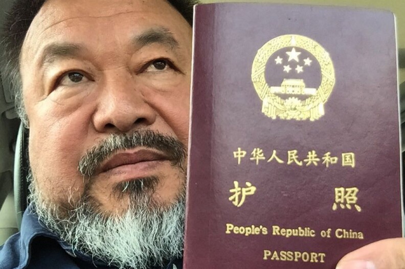 Photo from Ai WeiWei's instagram showing his returned passport. 