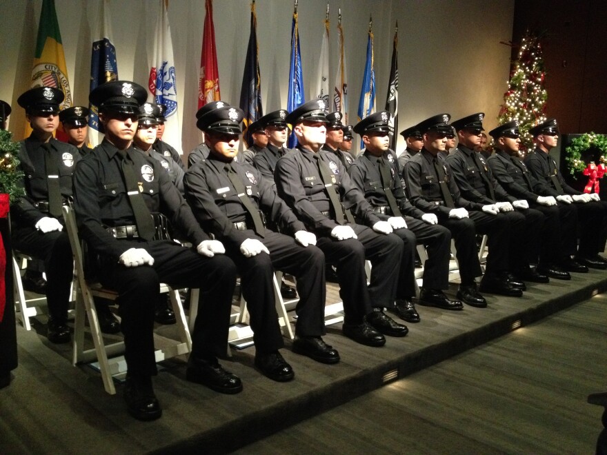 The LAPD recuit class that graduated Tuesday, December 23, 2014.