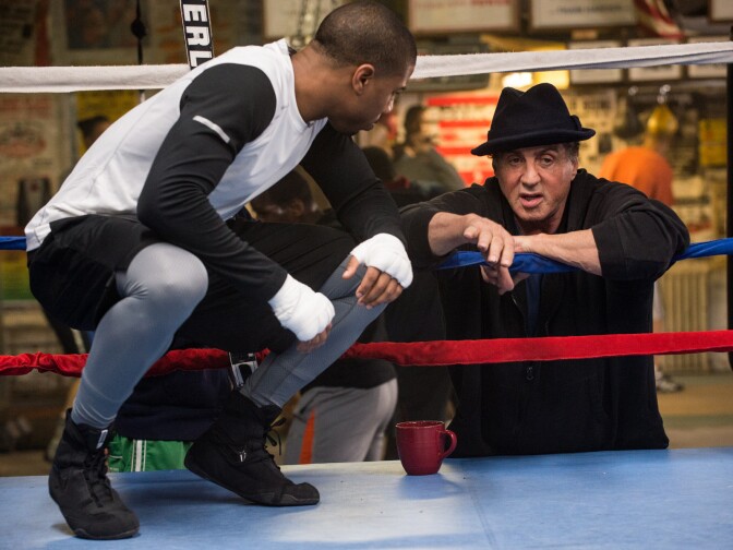 MICHAEL B. JORDAN as Adonis Johnson and SYLVESTER STALLONE as Rocky Balboa in Metro-Goldwyn-Mayer Pictures', Warner Bros. Pictures’ and New Line Cinema’s drama "CREED," a Warner Bros. Pictures release.
Photo by Barry Wetcher
