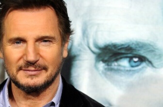 Actor Liam Neeson arrives at the premiere of 'Unknown' in Los Angeles, California on February 16, 2011.