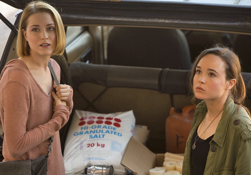 Evan Rachel Wood, left, and Ellen Page star in "Into the Forest," written and directed by Patricia Rozema.
