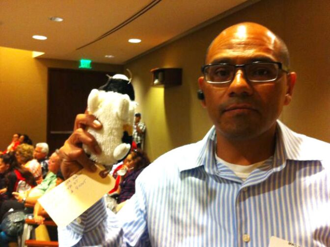 Homeowners brought a guinea pig for each residence. Almost 300 houses sit on top of what was once a 50-acre tank farm. 