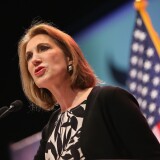 WAUKEE, IA - APRIL 25:  Former business executive Carly Fiorina speaks to guests gathered at the Point of Grace Church for the Iowa Faith and Freedom Coalition 2015 Spring Kickoff on April 25, 2015 in Waukee, Iowa. The Iowa Faith & Freedom Coalition, a conservative Christian organization, hosted 9 potential contenders for the 2016 Republican presidential nominations at the event.  (Photo by Scott Olson/Getty Images)