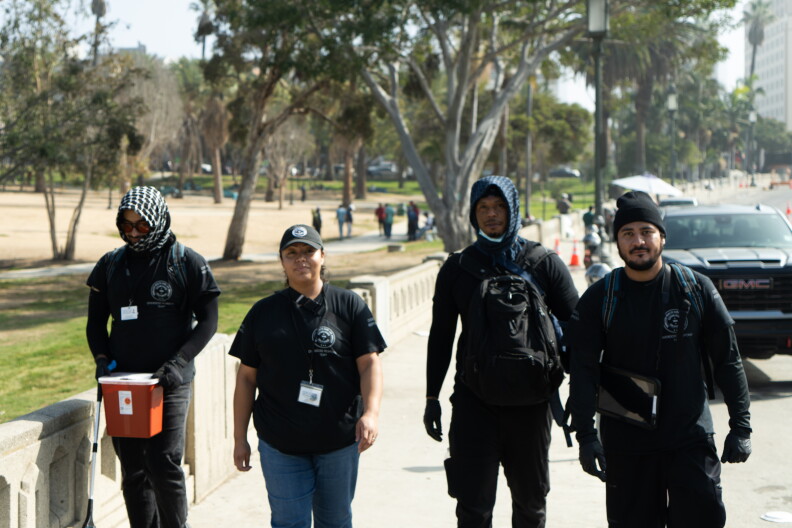 Image from linked report: At MacArthur Park, aid workers face an endless cycle of overdoses — and a system that can’t keep up