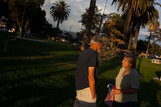 A homeless veteran on the L.A. streets. VA's Westside location was designed specifically to help homeless and mentally disabled veterans.