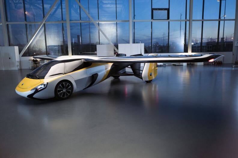 image of the Aeromobil - cross between a car and a plane