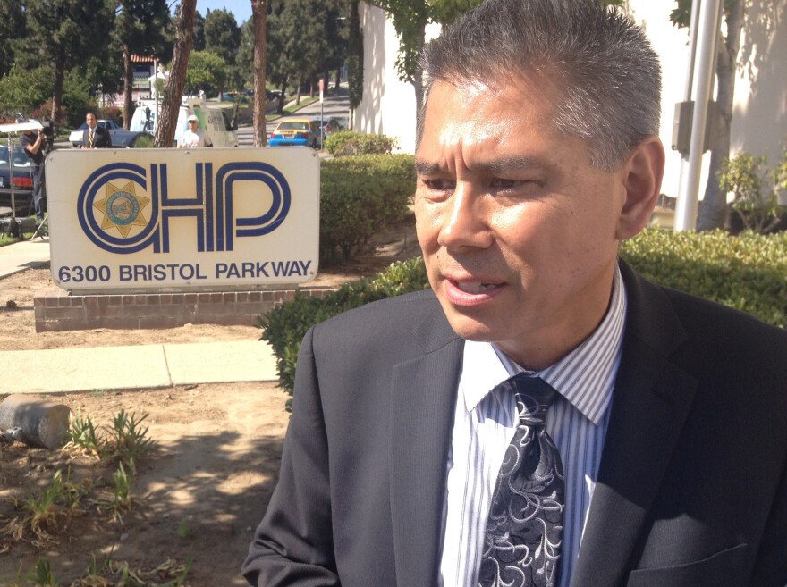 California Highway Patrol Commissioner Joe Farrow on Tuesday, July 8, 2014.