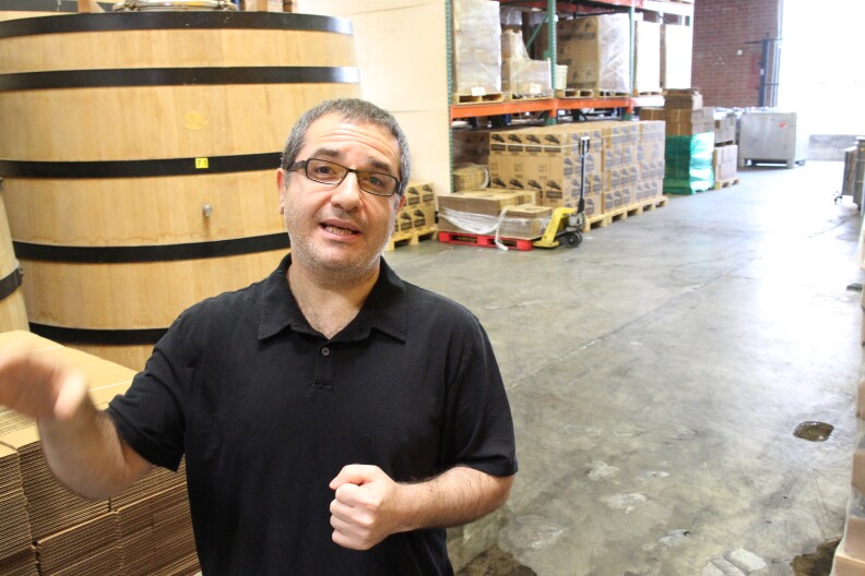 Co-founder Melkon Khosrovian explains whiskey-making process 
