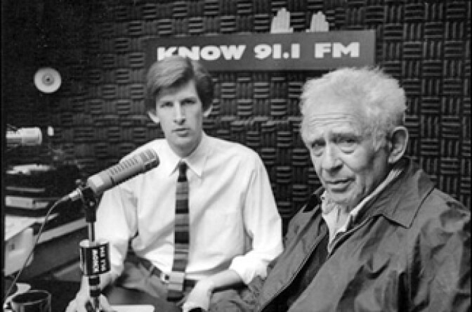 John Rabe and Norman Mailer, c. 1995.