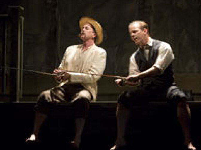 (L to R) Davis Gaines and Christian Hoff in "Parade."