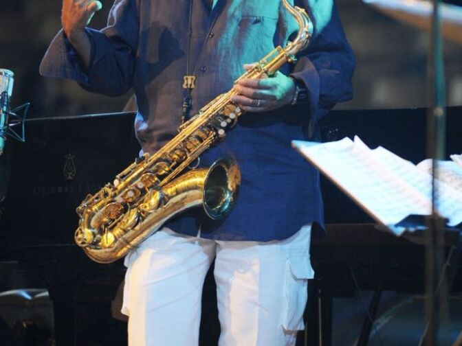 Saxophonist Wayne Shorter performs with the Wayne Shorter Quartet during the 32nd Vitoria-Gasteiz Jazz Festival, on July 15, 2008, in the northern Spanish Basque city of Vitoria.