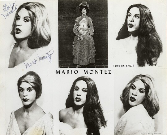 Drag performer Mario Montez idealized himself not just as a performer, but a professional. "His biggest reference was Maria Montez, this B-movie actress from the 40s and one of the only Latina representations in Hollywood at the time," says Conrad Ventur.