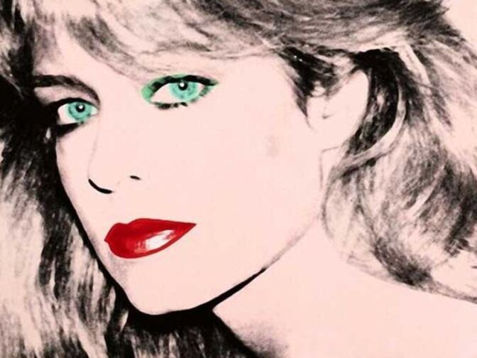This photo released by courtesy of the Blanton Museum of Art shows Andy Warhol's painting of "Farrah Fawcett," 1980. The painting was bequeathed by Fawcett to the University of Texas at Austin in 2010. The university is suing Oscar-nominated actor Ryan O’Neal to gain possession of a second Fawcett portrait done by Warhol. Attorneys for the University of Texas at Austin and O’Neal each made their arguments to a Los Angeles jury on Monday Dec. 16, 2013 that their clients are rightful owner of a disputed Andy Warhol portrait of the late Farrah Fawcett.