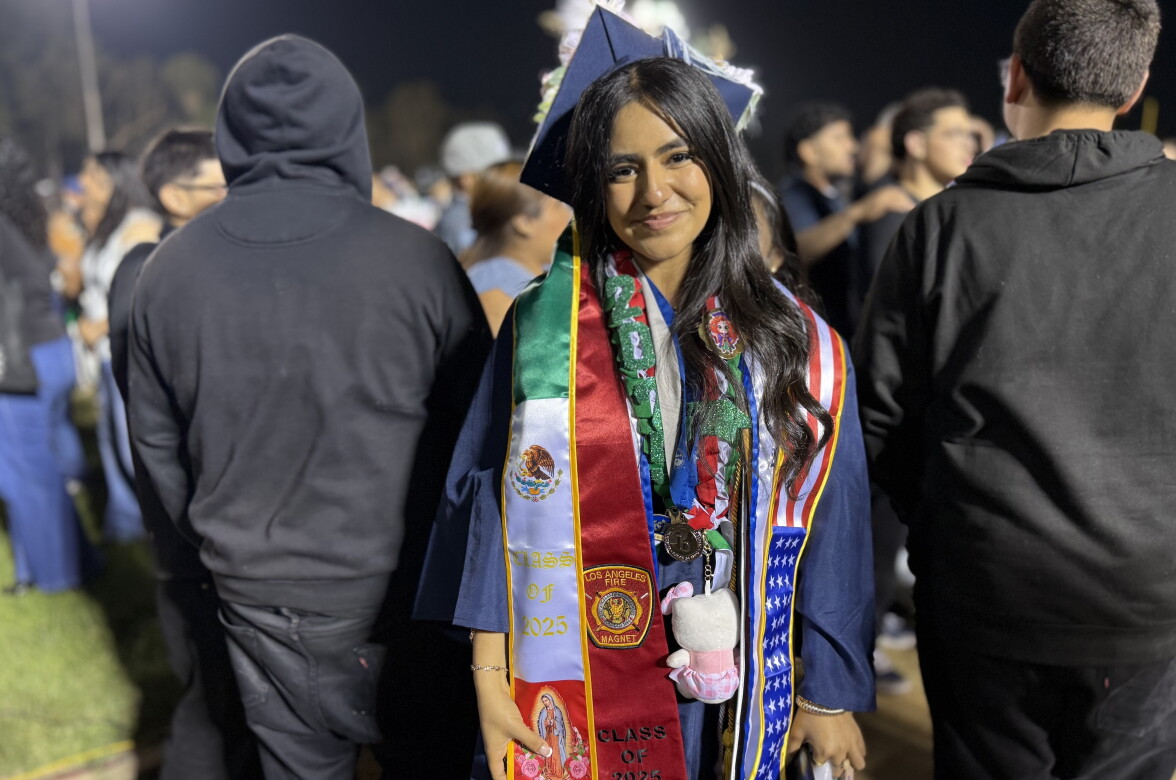 At LA graduations, some families risk ICE detention to shower students