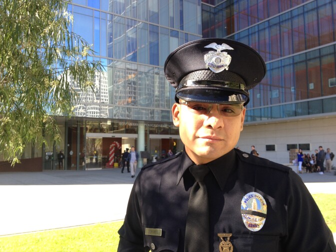 LAPD Officer Uriel Torres joined the department in part to change perceptions about police officers.
