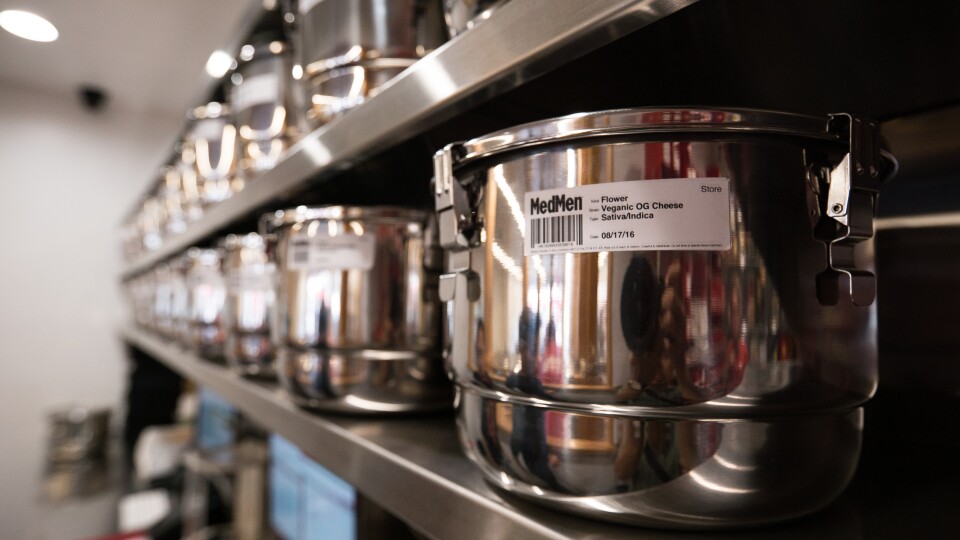 The processing room at MedMen