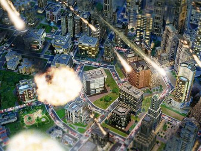 Screengrab of the new SimCity game. 