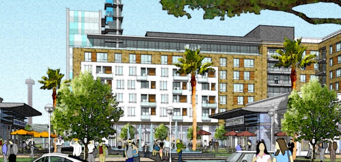 An artist's rendering of the planned Newhall Ranch housing development.