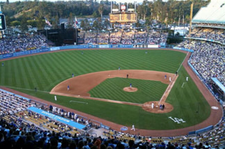 File photo: Dodger Stadium July 7, 2010 - The Los Angeles Dodgers defeated the Chicago Cubs 7-0.
