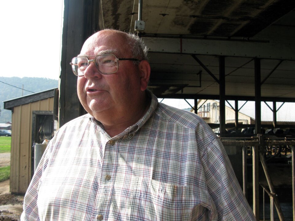 Dairy farmer Bob Aman from rural Candor, N.Y., says farmers are doing what they can afford to do to reduce their pollution to the Chesapeake Bay.