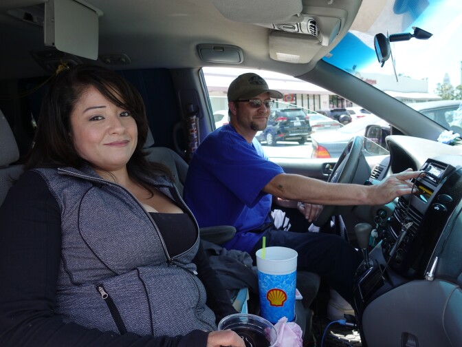 Angela Del Castillo and Army veteran Adam John Halvorsen have been living in her van for close to a year.