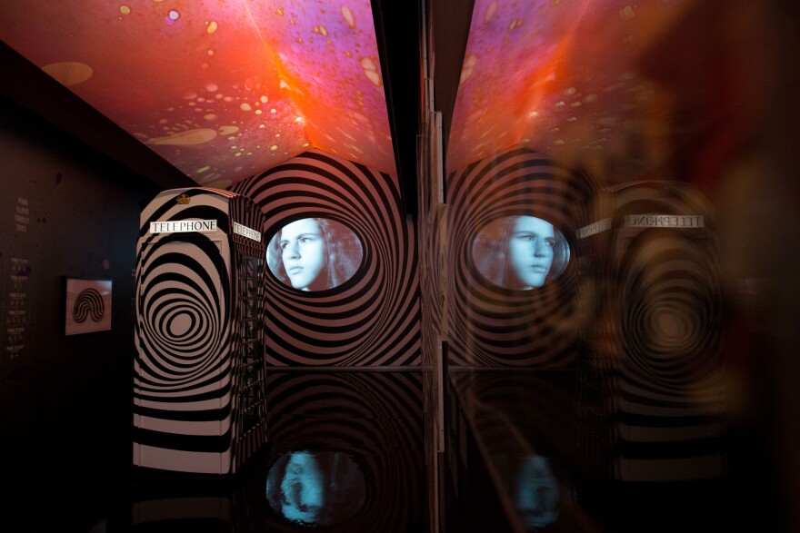 The "Down the Rabbit Hole" room at The Pink Floyd Exhibition: Their Mortal Remains at the Victoria and Albert Museum in London on May 9, 2017.