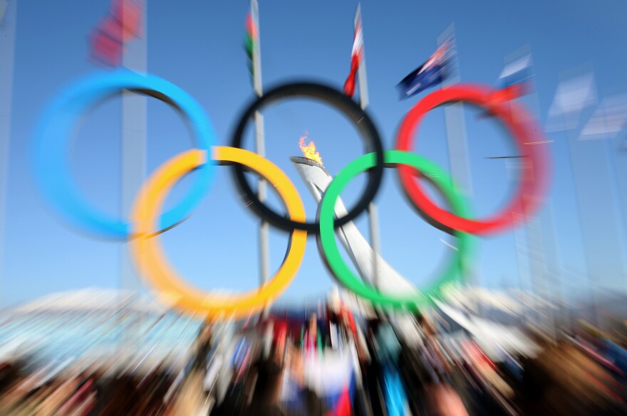 File photo of the Olympic rings.
