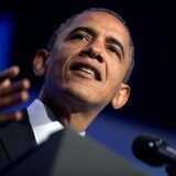 US President Barack Obama speaks during the American Society of Newspaper Editors (ASNE) Convention on April 3, 2012  in Washington, DC.    AFP PHOTO/Jim Watson (Photo credit should read JIM WATSON/AFP/Getty Images)