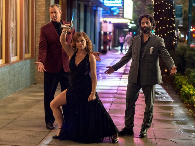 Will Ferrell, Amy Poehler and Jason Mantzoukas in "The House."