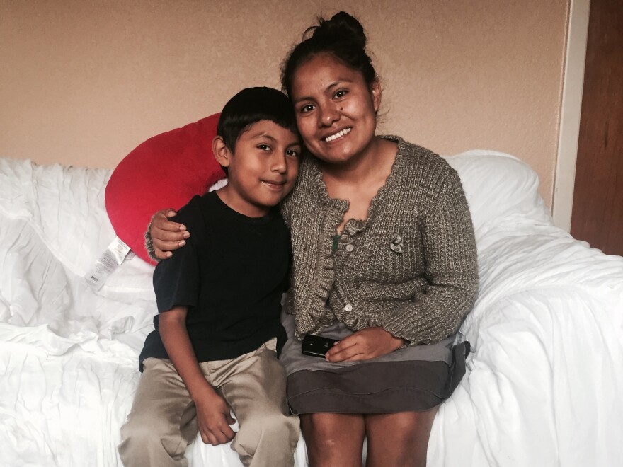 When he started elementary school in Guatemala City, bullying was so bad, Jayro Velazquez (left) decided to stop speaking his native Mam. His mother, Hilda (right), says it pained her to see him reject his roots.