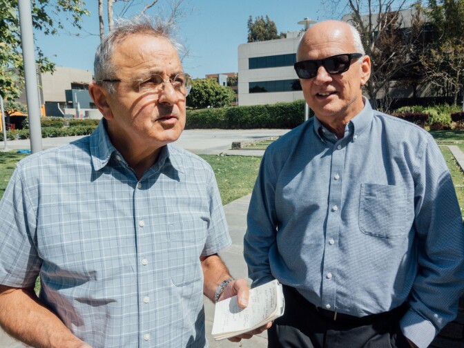 Left: Gerald Saldo. Right: Paul Mahony, both attendees of the PTSD Clinic at the West LA VA.