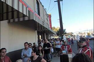 Some people waited in line for 3 hours for the 10 cent sandwiches