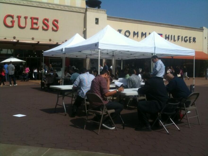 Citadel job fair flooded with job seekers LAist