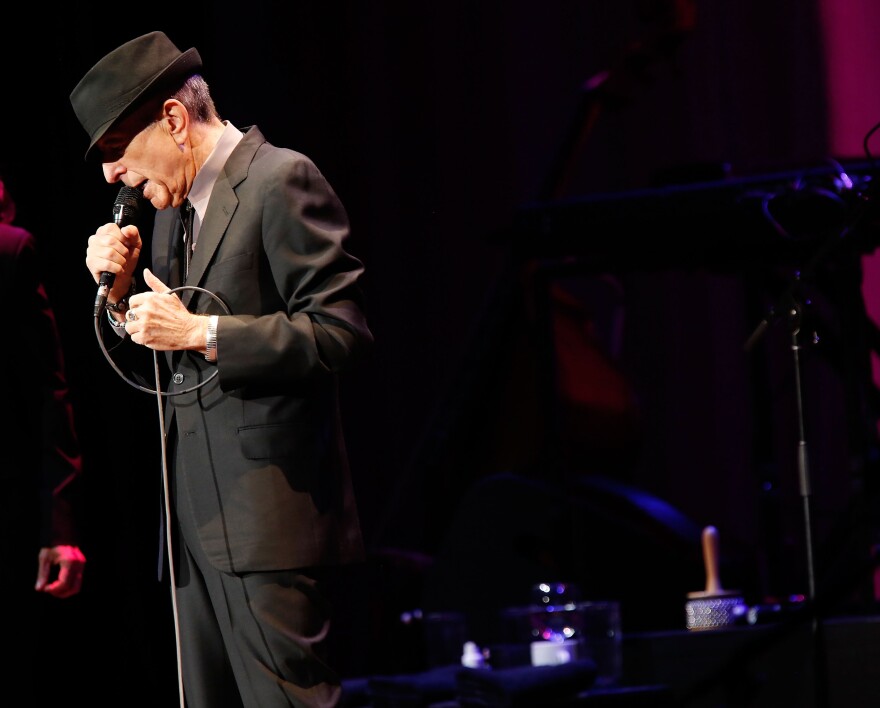 File: Leonard Cohen performs at Radio City Music Hall on April 6, 2013 in New York City.