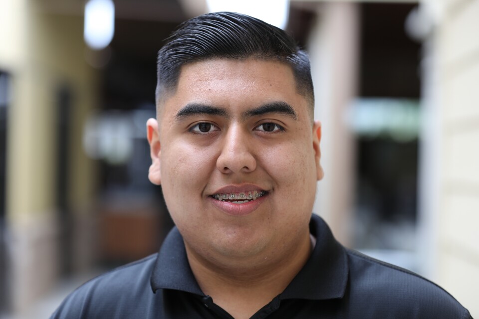 Carlos Lara at a candidate forum for Los Angeles City Council District 7 on Feb. 11, 2017.