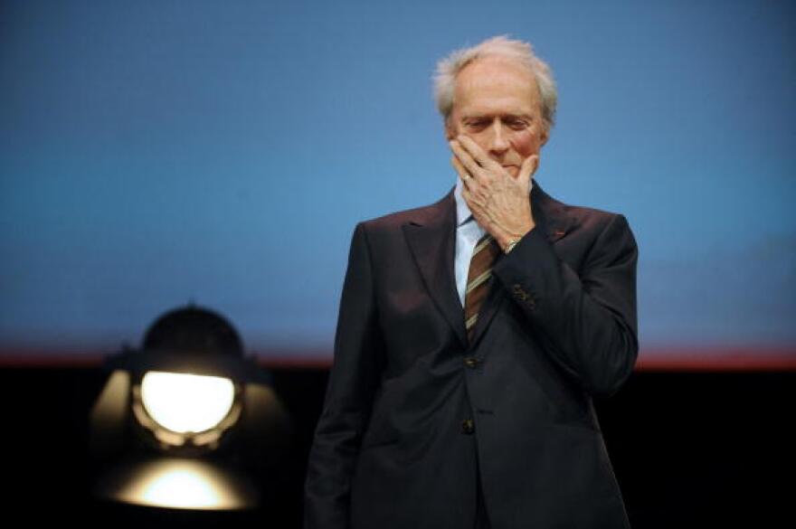 Clint Eastwood after receiving an award for his contribution to cinema during the Lumiere 2009 Film Festival in Lyon