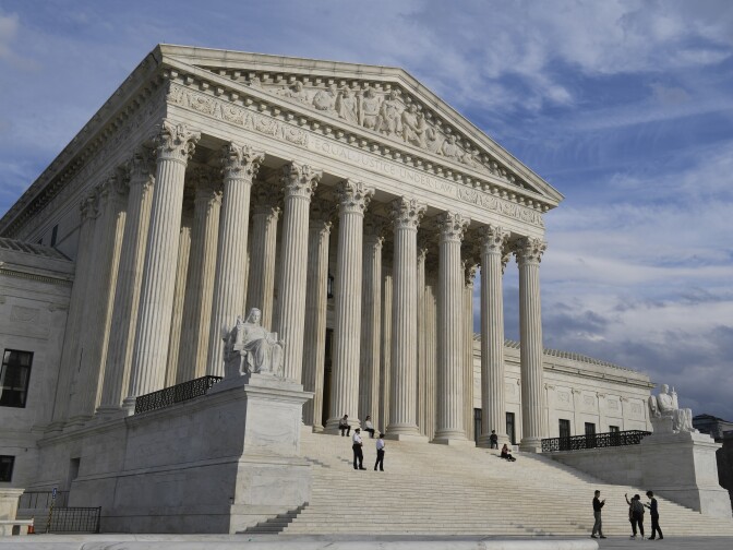 The U.S. Supreme Court in Washington where the justices ruled that the government can detain certain immigrants without bond hearings.