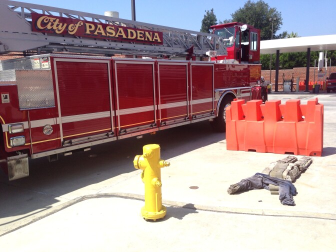 A mock victim used during the Pasadena Fire Department's Community Emergency Response Team Training.