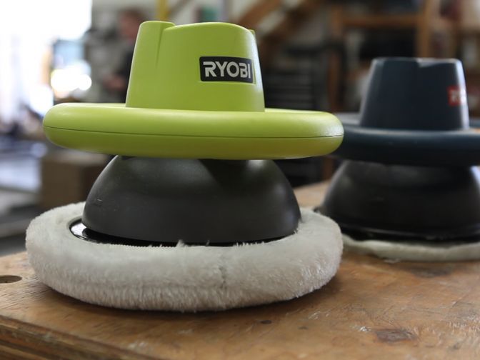 Using a car buffer for self-massage is a common tool in the strength training community. 