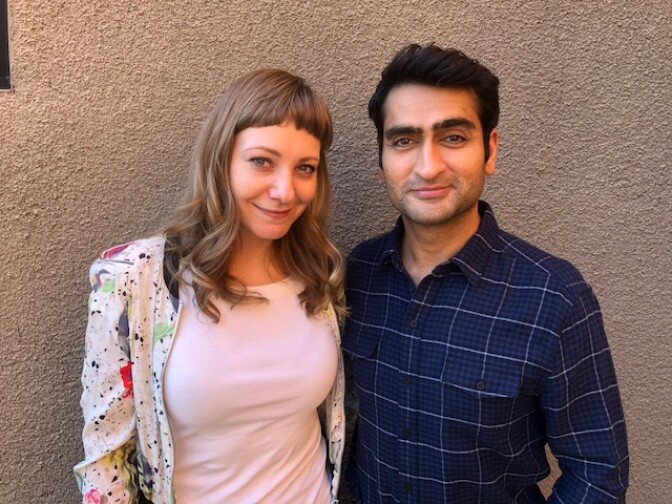Emily V. Gordon and Kumail Nanjiani, Oscar-nominated screenwriters of "The Big Sick" were guests on The Frame in February 2018 at KPCC.