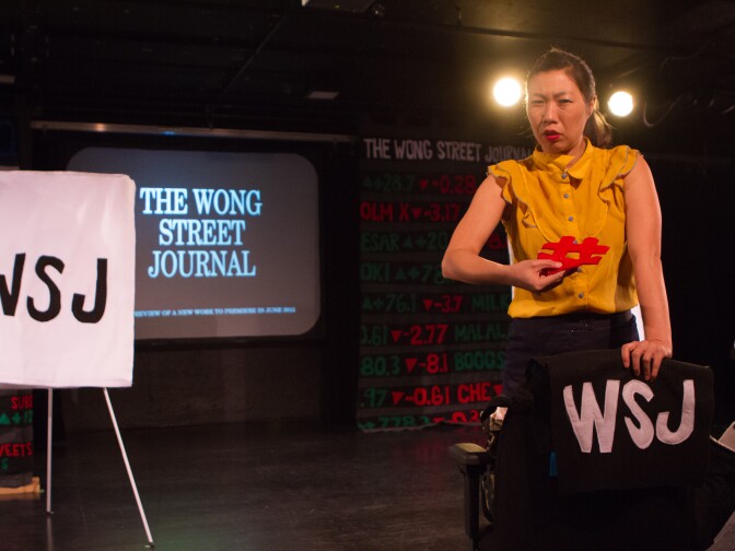 Kristina Wong performs her show "The Wong Street Journal."