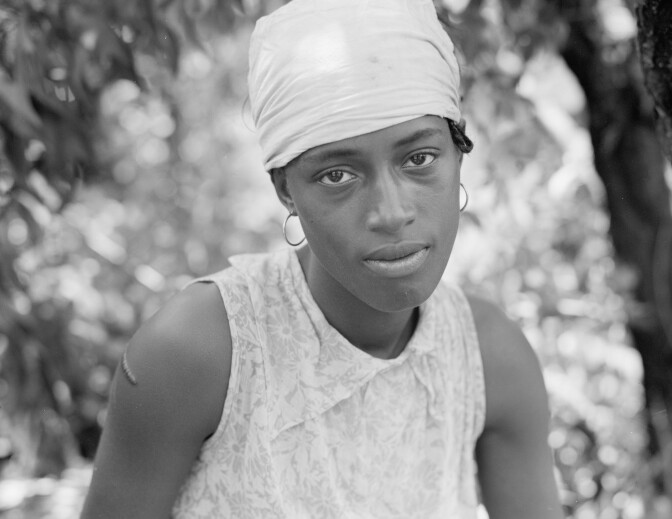 Cotton Hoer—Worked from 6 A.M. to 7 P.M. for One Dollar. Near Clarksdale, Mississippi, 1937
 
